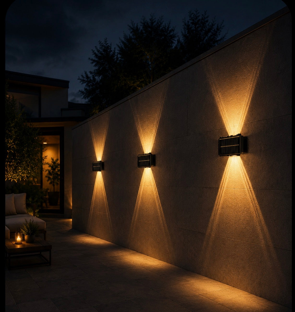 Solar Up-Down Wall Light