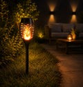 Solar Flame Torch Garden Lights