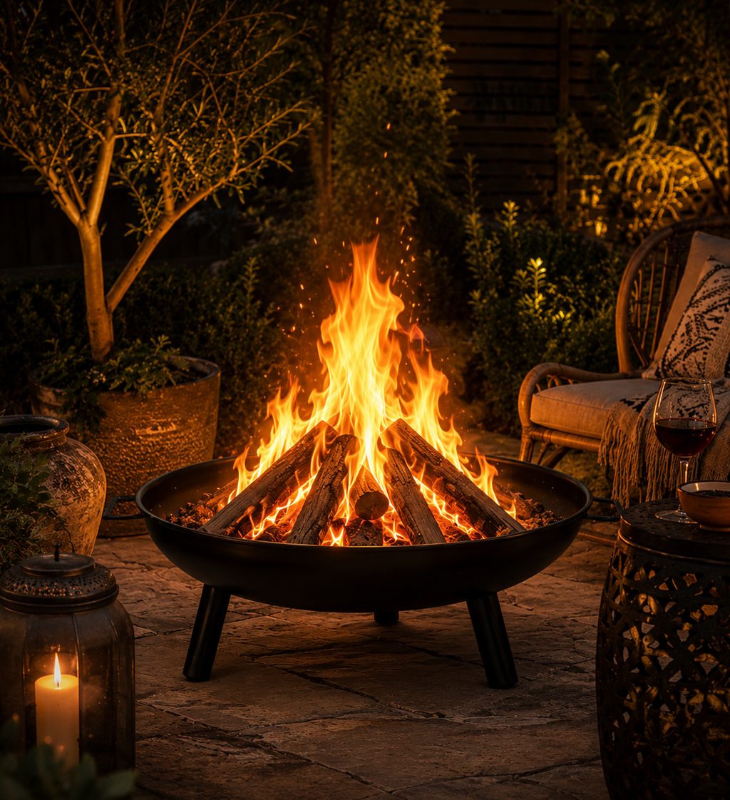 Large Round Fire Pit Bowl