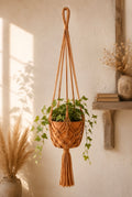 Handwoven Plant Pot Hanger | Natural Cotton