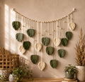 Large Leaf Wall Hanging | Handmade Cotton Wall Decor